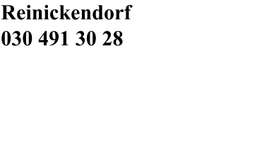 Reinickendorf 030 491 30 28